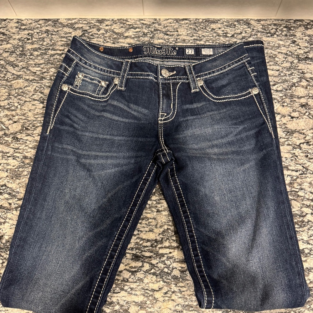 Miss Me Boot Cut Low Rise Jeans